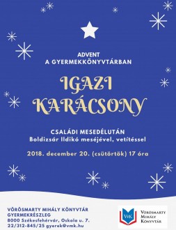 Családi mesedélután a Gyermekkönyvtárban Boldizsár Ildikó meséjével és vetítéssel